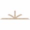 Ekena Millwork Richland Smooth Timber Gable Bracket, Douglas Fir, 84"W x 24"H x 1 1/2"D x 3 1/2"F, 7/12 Pitch GBW084X24X0204RIC00SDF - alternate 1